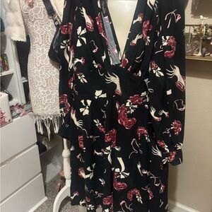 Trashy Diva mini Bianca dress in midnight slap and tickle print